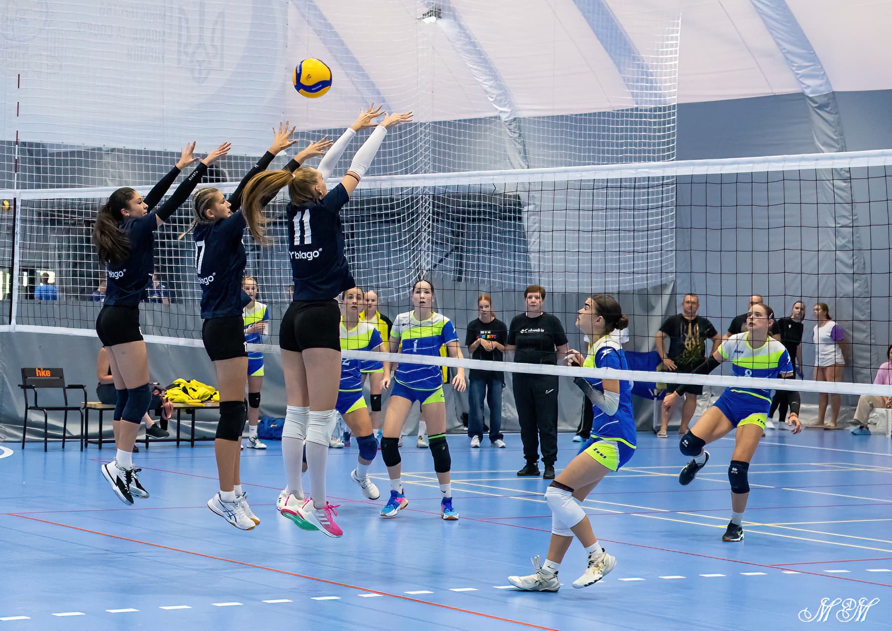 Classic volleyball hall at Sunrise